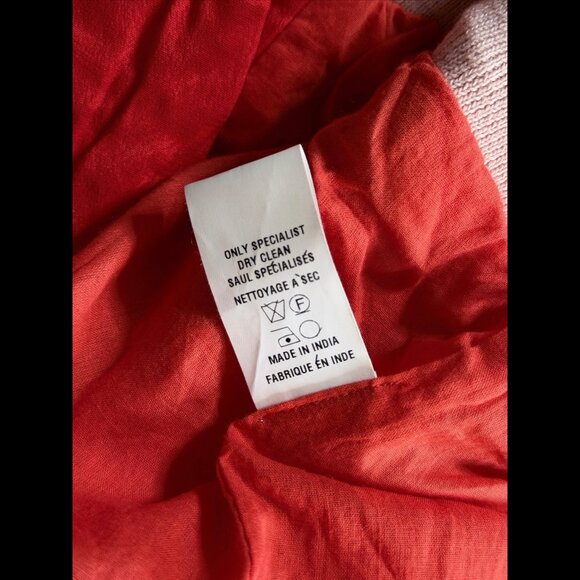 Conditions Apply Jacket Small Womens Red Woven Button Cotton Yarn - Picture 8 of 8